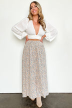  Belden Pinstripe Tie Front Cropped Top - FINAL SALE - Madison and Mallory