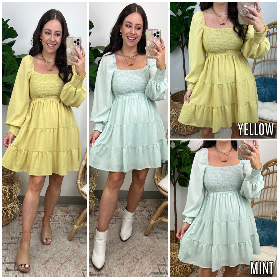 Best Favor Smocked Tiered Dress - FINAL SALE - Madison and Mallory