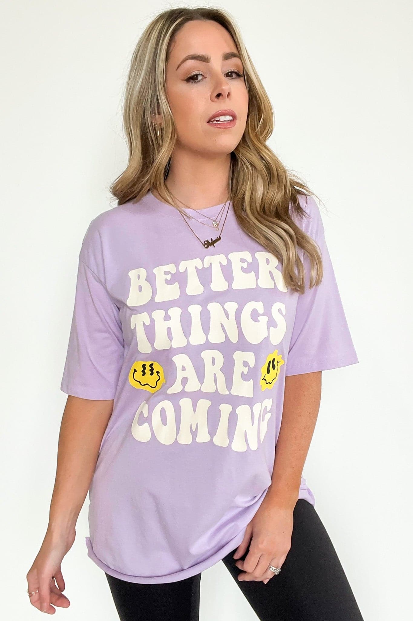  Better Things Are Coming Relaxed Graphic Tee - Madison and Mallory