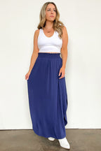 Boheme Smocked Waist Maxi Skirt - FINAL SALE - Madison and Mallory