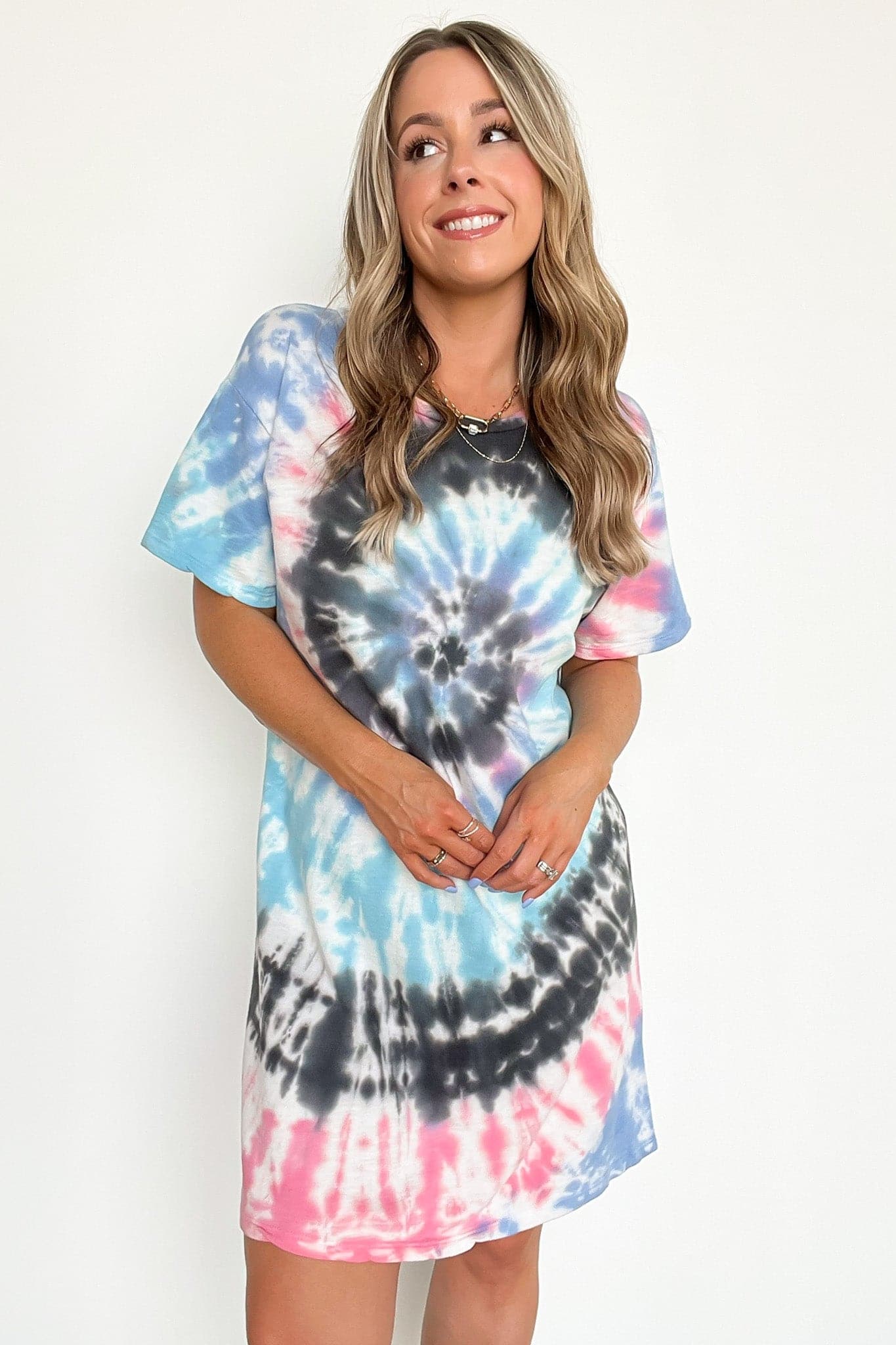  Bragging Rights Tie Dye T-Shirt Dress - FINAL SALE - Madison and Mallory
