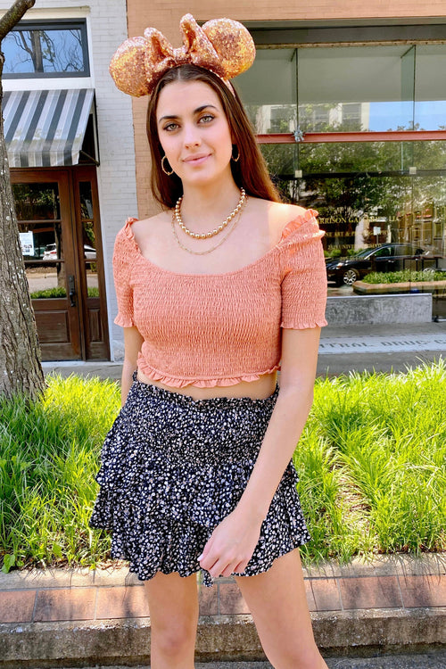  Bring on the Bliss Floral Smocked Tiered Skort - FINAL SALE - Madison and Mallory