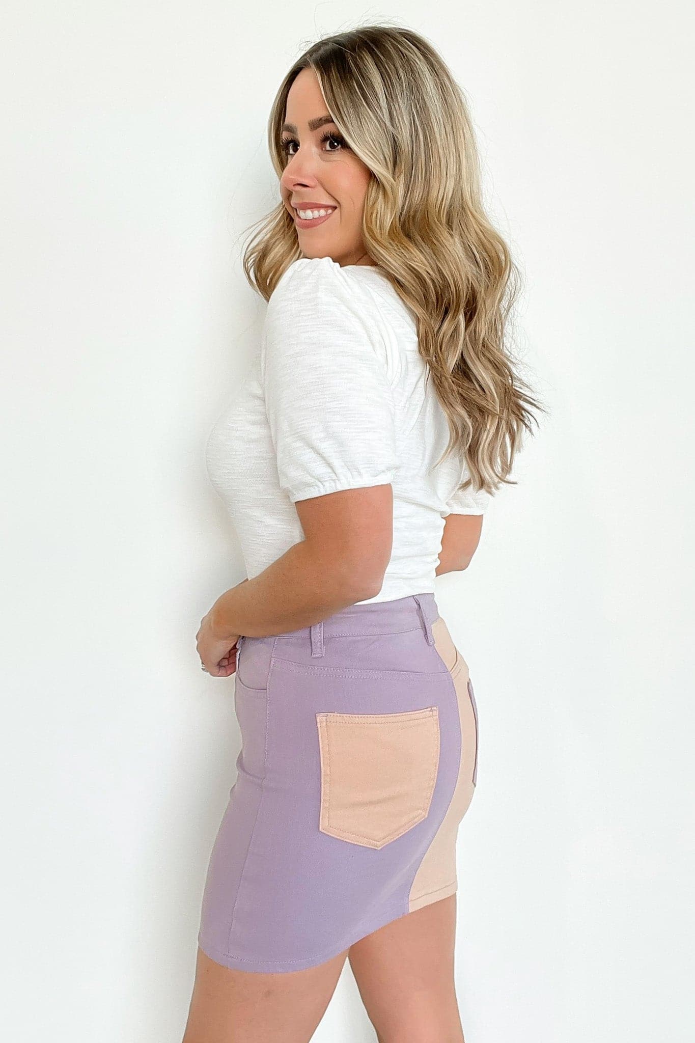  Carsyn Color Block Mini Skirt - FINAL SALE - Madison and Mallory
