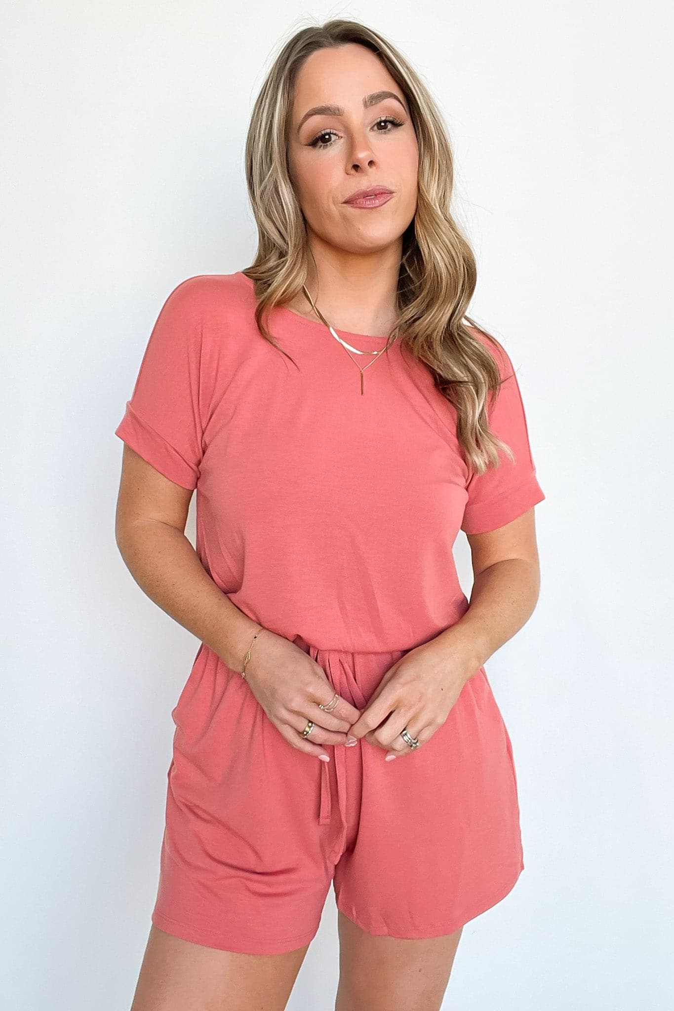  Casual Obsession Drawstring Romper - FINAL SALE - Madison and Mallory
