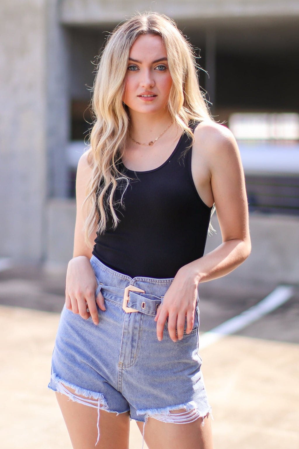  Casual Travel Ribbed Crop Tank Top - FINAL SALE - Madison and Mallory
