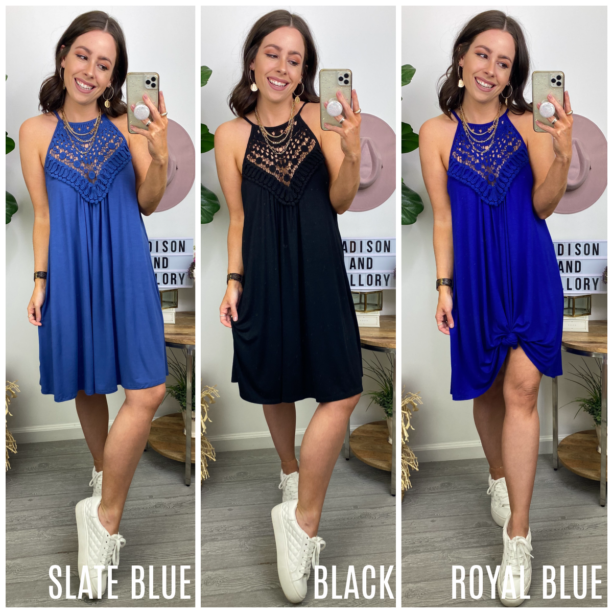  Caught Up In You Crochet Lace Dress - FINAL SALE - Madison and Mallory
