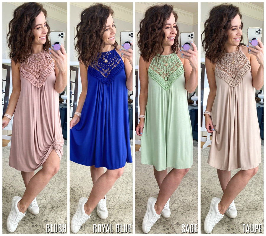  Caught Up In You Crochet Lace Dress - FINAL SALE - Madison and Mallory
