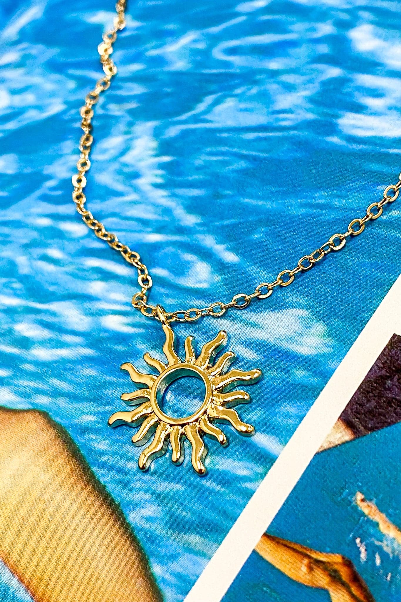  Chase the Sun Charm Necklace and Moon Earrings - FINAL SALE - Madison and Mallory