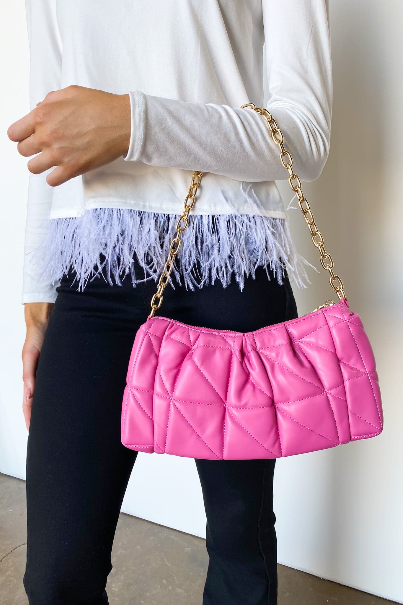  Chic Destinations Quilted Chain Bag - FINAL SALE - Madison and Mallory