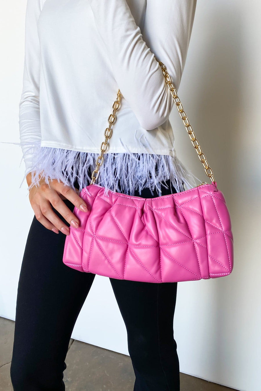  Chic Destinations Quilted Chain Bag - FINAL SALE - Madison and Mallory