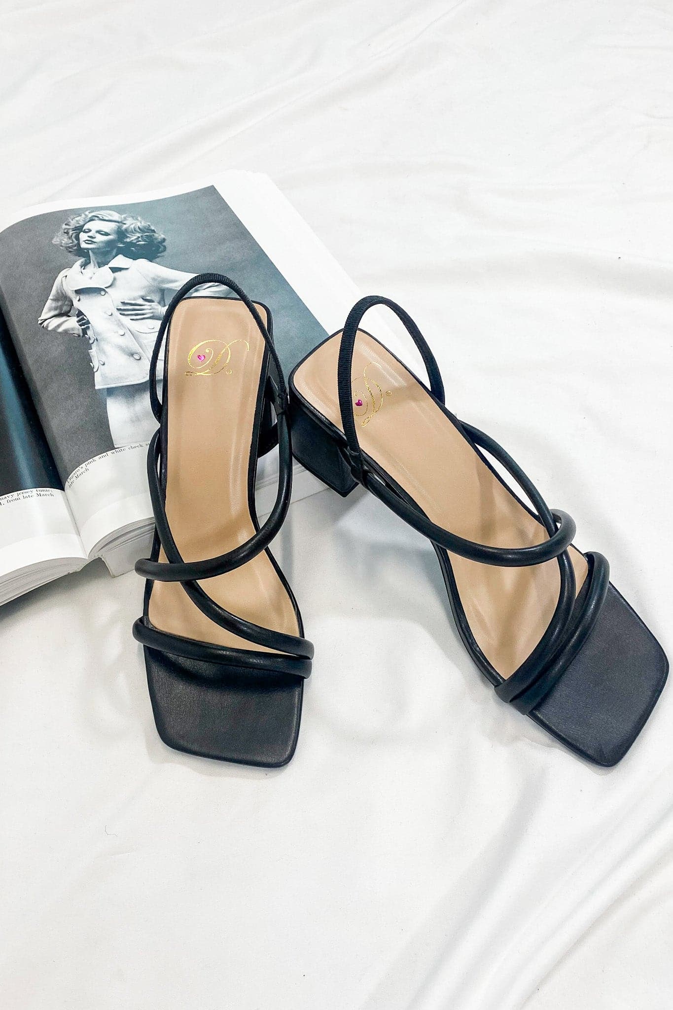 Black / 5.5 Chic Happens Strappy Heels - FINAL SALE - Madison and Mallory