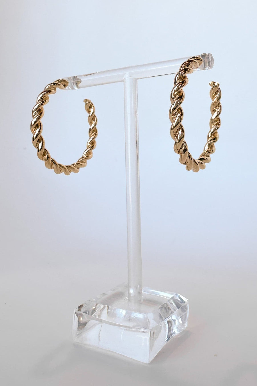 Gold Daylight Darling Twist Hoop Earrings - Madison and Mallory