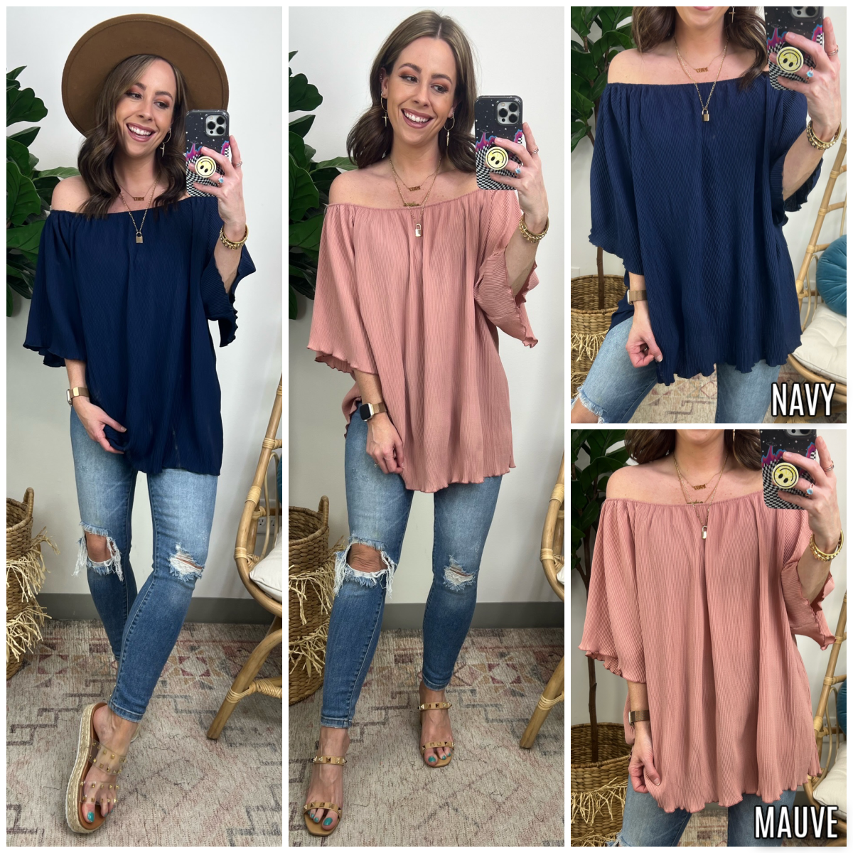  Desired Moment Bell Sleeve Off Shoulder Top - Madison and Mallory