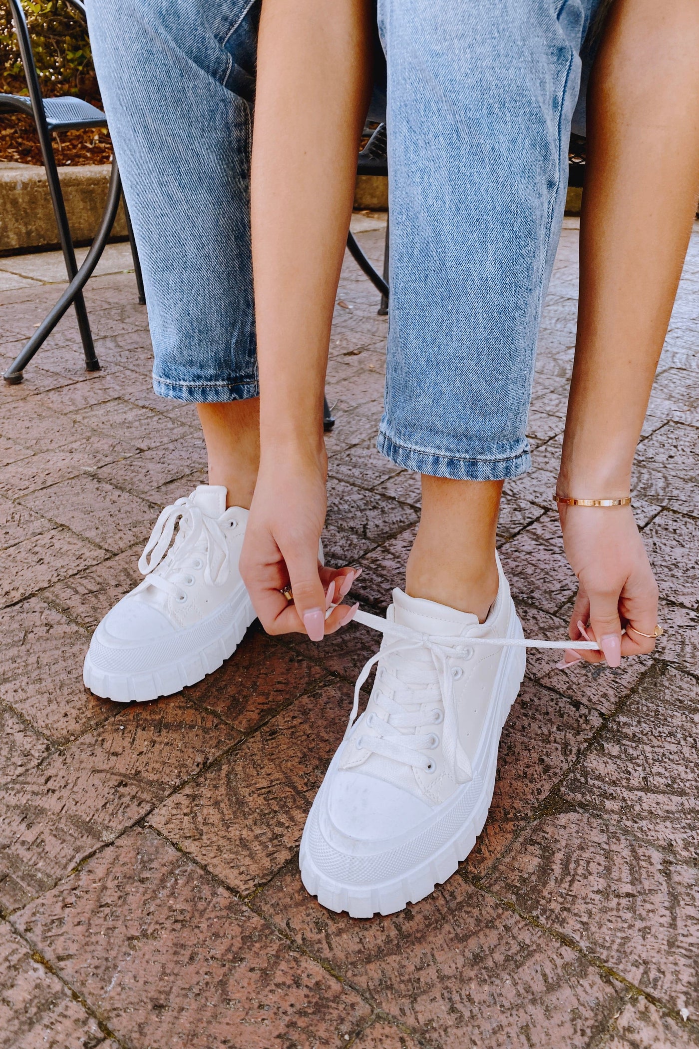  Don't Text Lace Up Platform Sneaker - FINAL SALE - Madison and Mallory