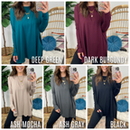  Downtown Walk Long Sleeve Tunic Top - FINAL SALE - Madison and Mallory