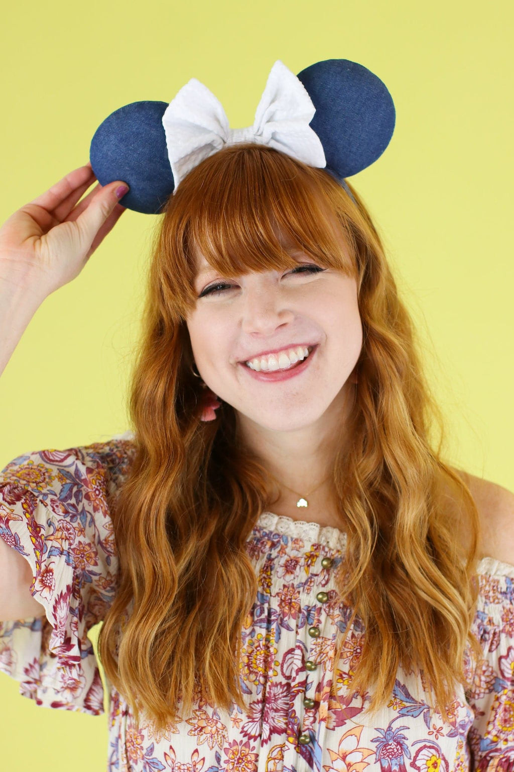 Denim Reach for the Sky Denim Ears - FINAL SALE - Madison and Mallory