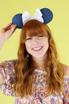 Denim Reach for the Sky Denim Ears - FINAL SALE - Madison and Mallory