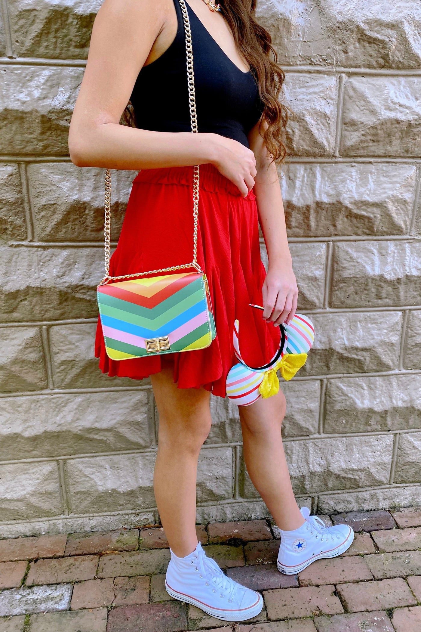  Dreams and Dreamers Rainbow Crossbody Bag - FINAL SALE - Madison and Mallory