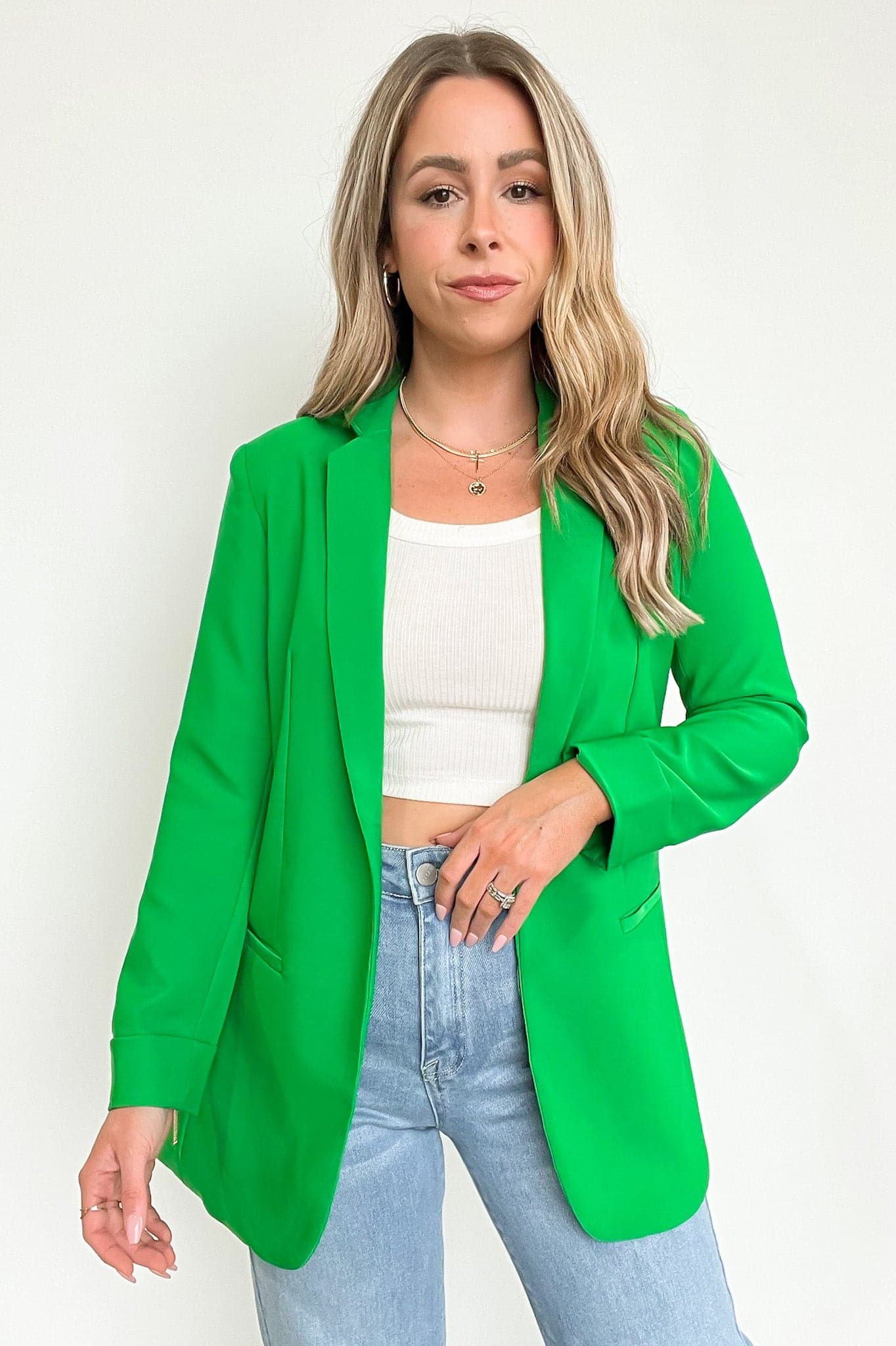 Kelly Green / S Dressed for Success Blazer - BACK IN STOCK - Madison and Mallory