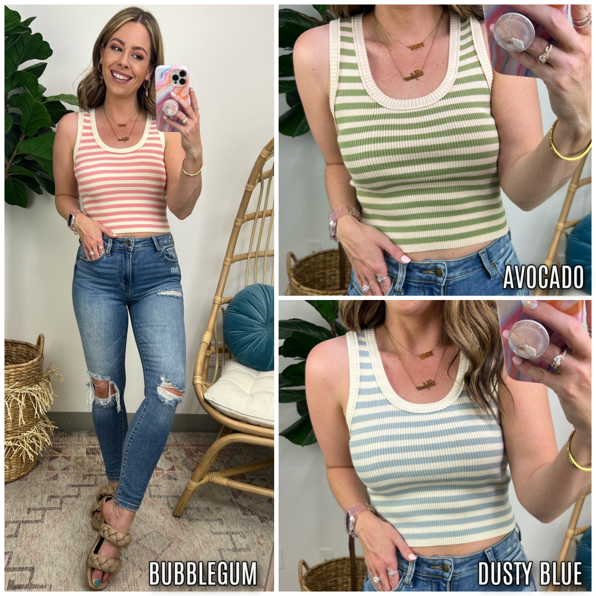  Eilidh Striped Knit Top - Madison and Mallory