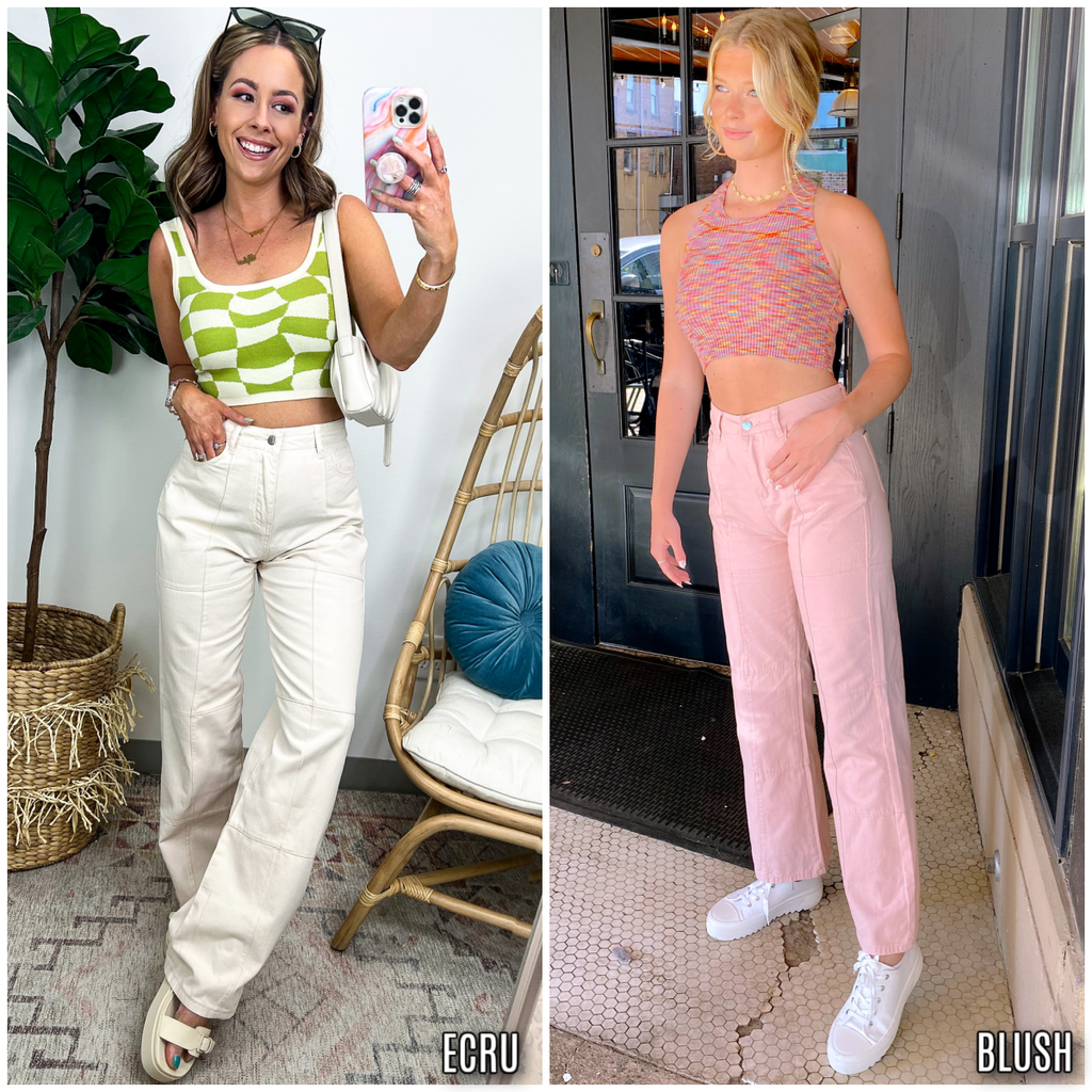  Esmai Twill Wide Leg Pants - FINAL SALE - Madison and Mallory