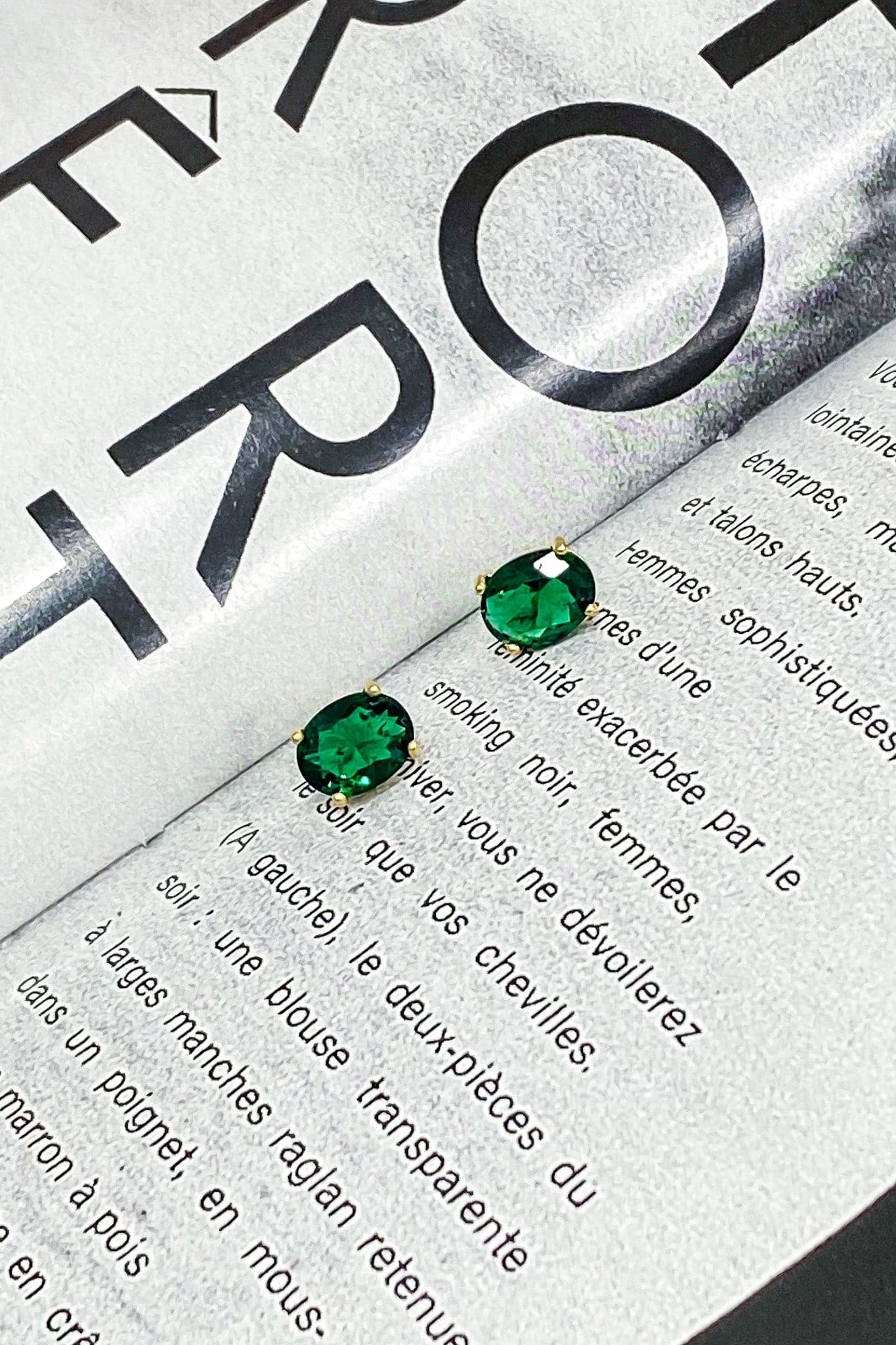 Green Essential Energy Stone Stud Earrings - Madison and Mallory