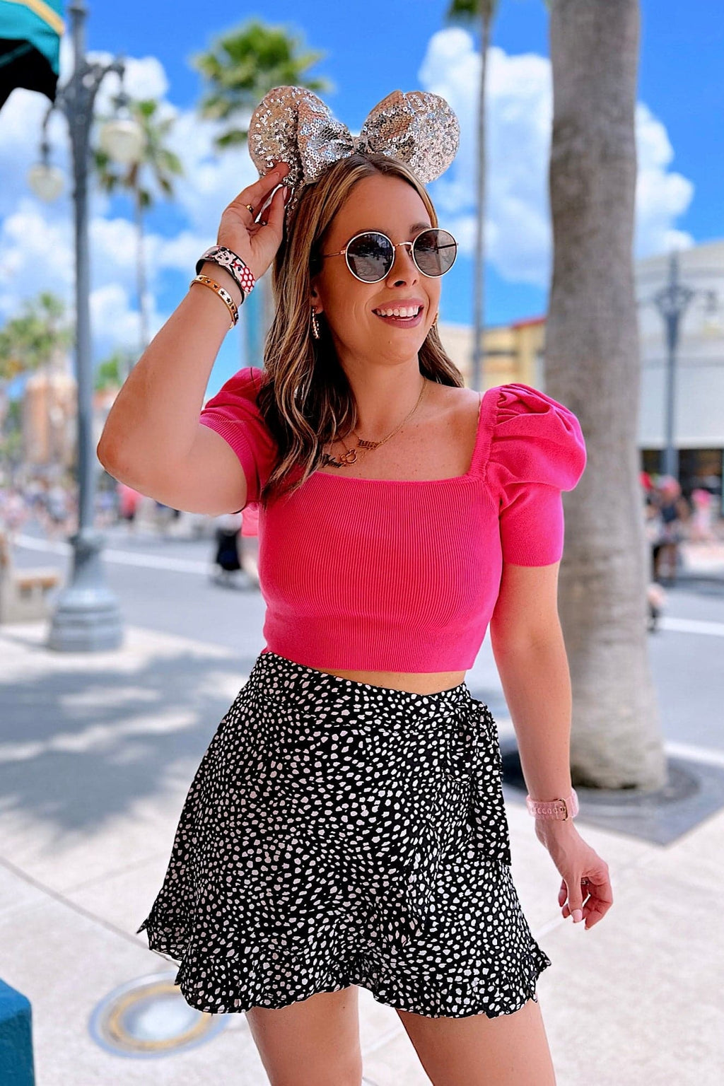  Irresistible Effect Dot Ruffle Wrap Skort - FINAL SALE - Madison and Mallory