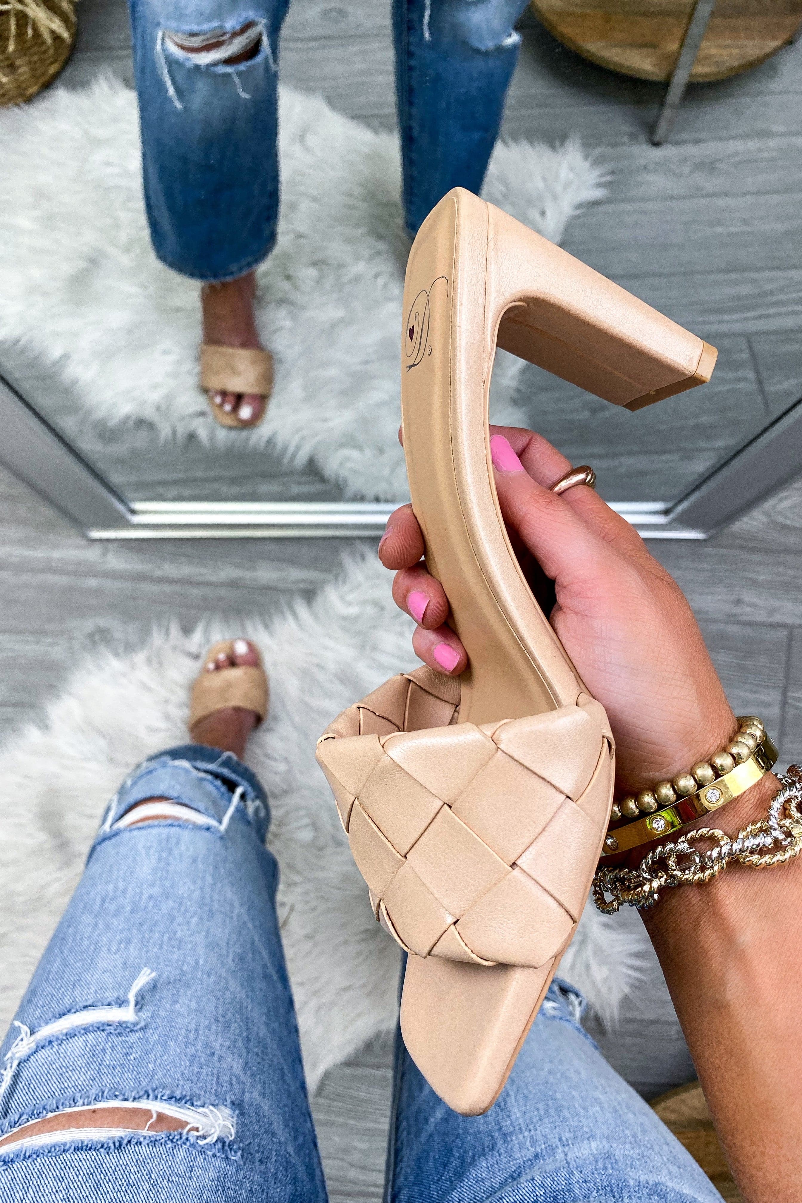  Higher Heights Woven Strap Heels - FINAL SALE - Madison and Mallory