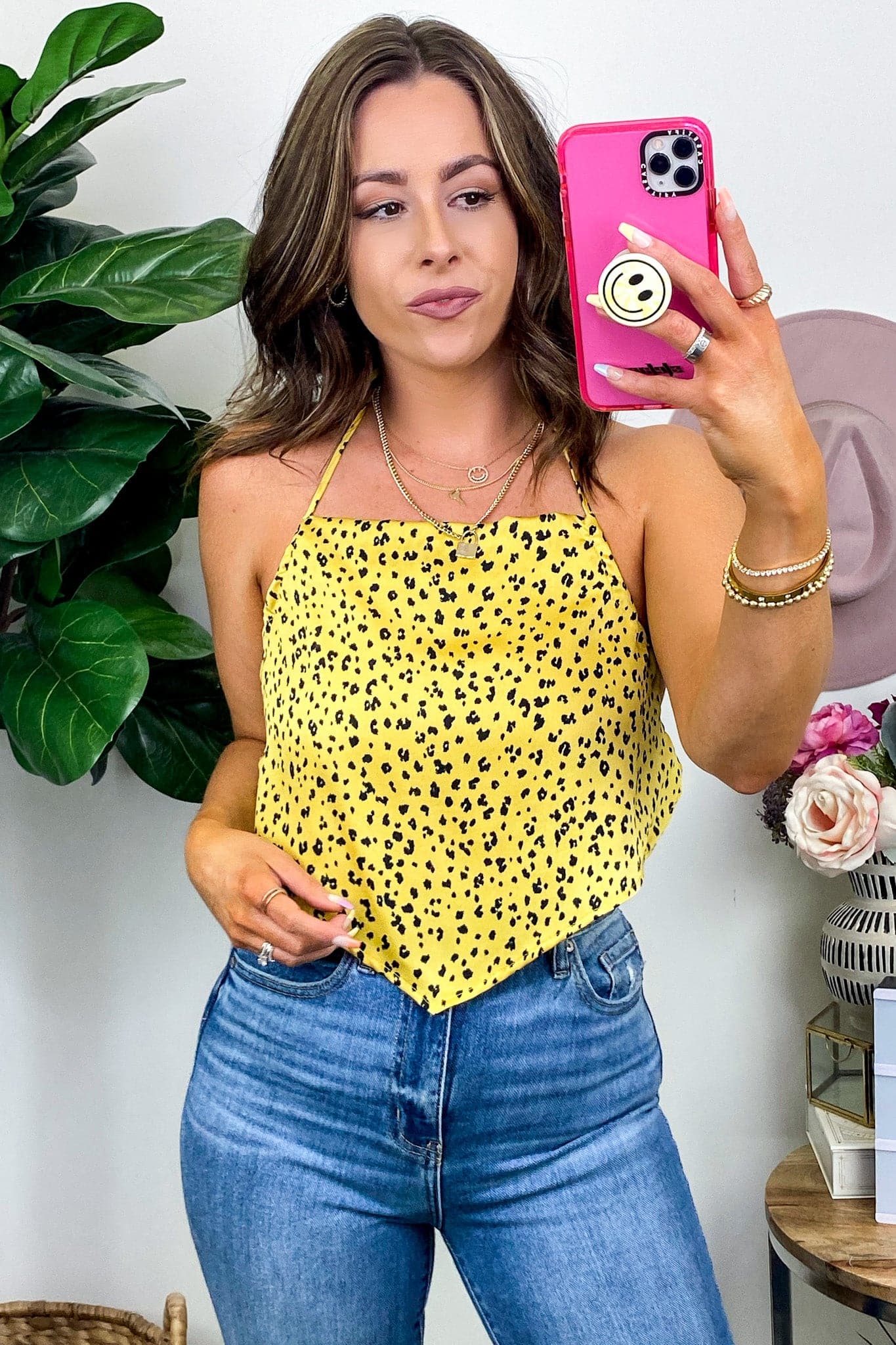  Trend Seeker Animal Print Handkerchief Top - FINAL SALE - Madison and Mallory