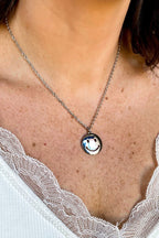 Silver Give a Smile Charm Necklace - Madison and Mallory