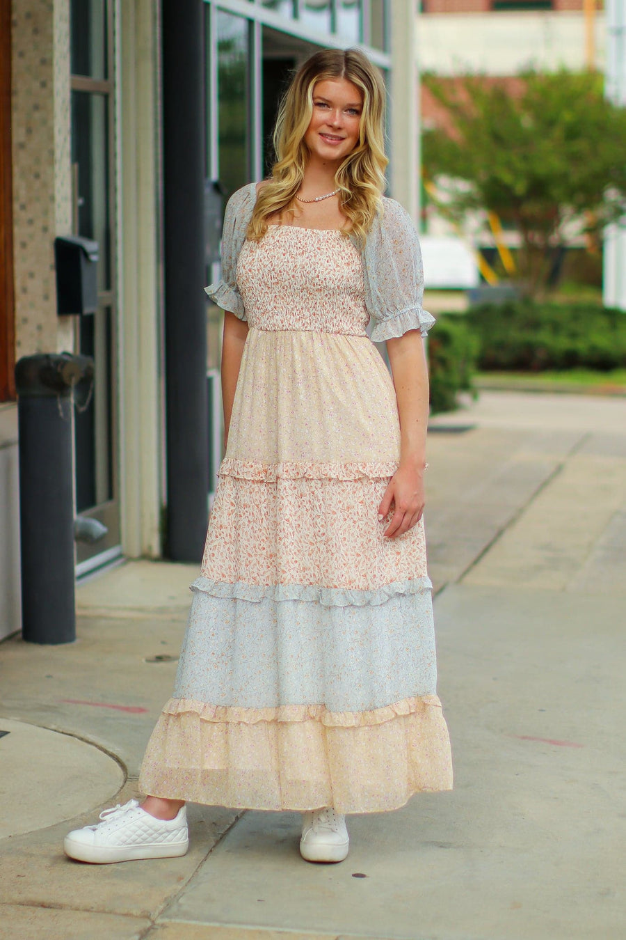  Feels Like Fate Floral Tiered Dress - FINAL SALE - Madison and Mallory