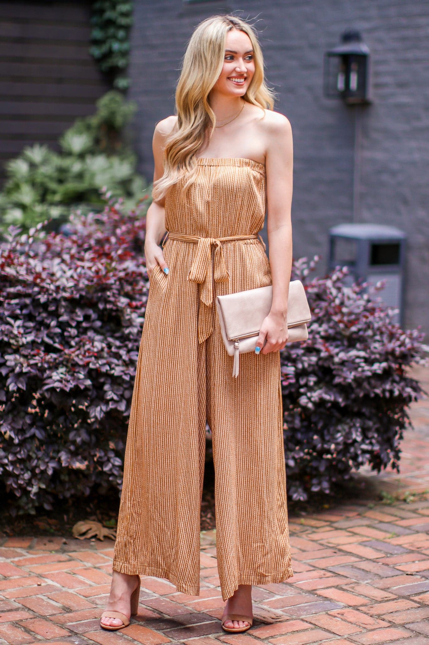  Find Me Here Striped Wide Leg Jumpsuit - FINAL SALE - Madison and Mallory