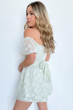  Floating Through Flowers Off Shoulder Romper - FINAL SALE - Madison and Mallory