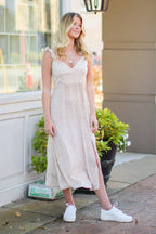  Floral Feelings Ruffle Midi Dress - FINAL SALE - Madison and Mallory