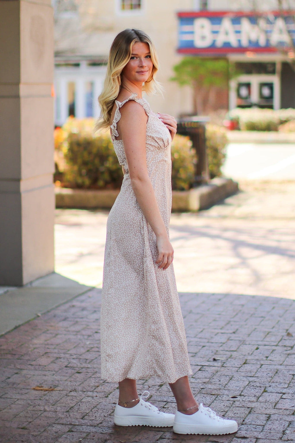  Floral Feelings Ruffle Midi Dress - FINAL SALE - Madison and Mallory