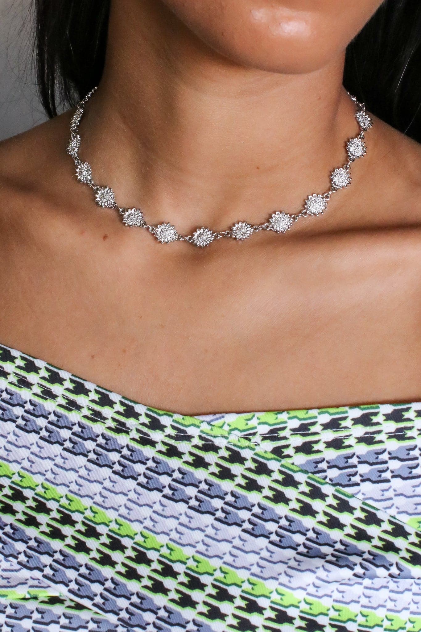 Silver Florally Stunning Necklace - Madison and Mallory