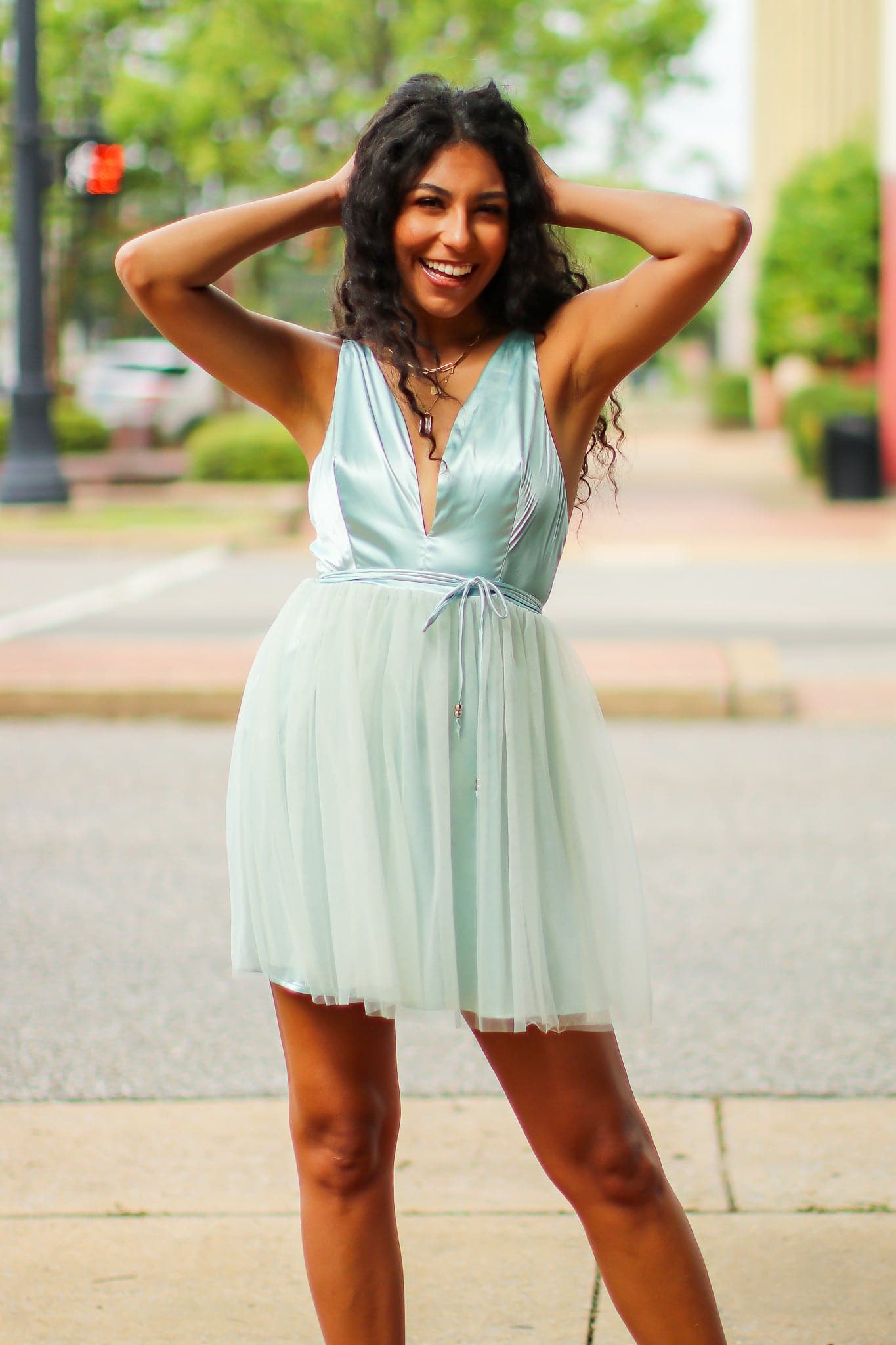  Forever Phenomenal V-Neck Tulle Dress - FINAL SALE - Madison and Mallory
