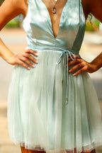  Forever Phenomenal V-Neck Tulle Dress - FINAL SALE - Madison and Mallory