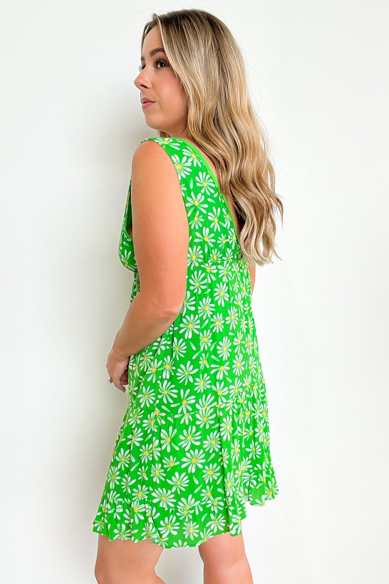  Fresh Blooms Floral V-Neck Dress - FINAL SALE - Madison and Mallory