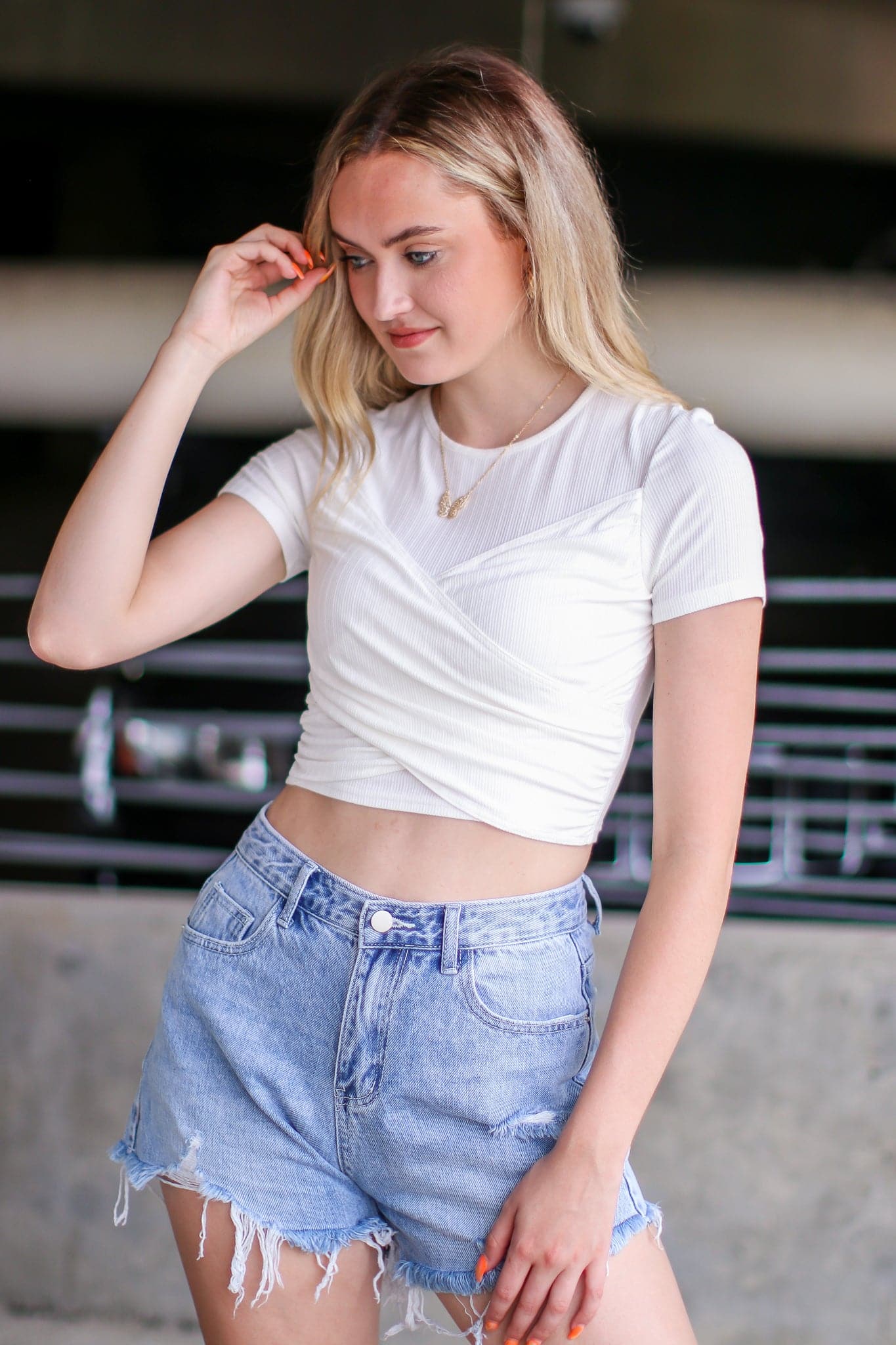  Never Look Back Distressed Denim Shorts - Madison and Mallory