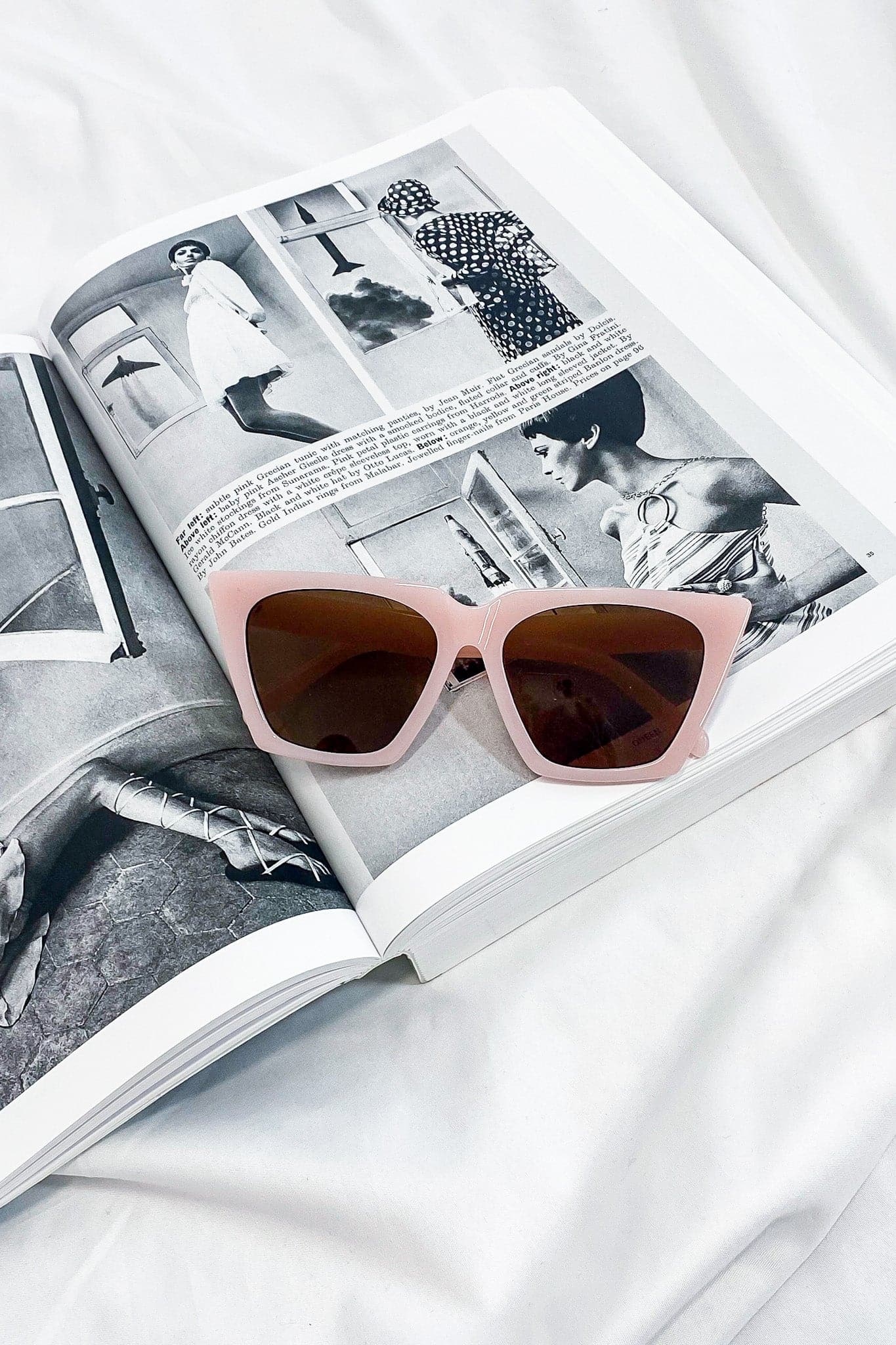 Pink Getaway Trip Cat Eye Sunglasses - FINAL SALE - Madison and Mallory