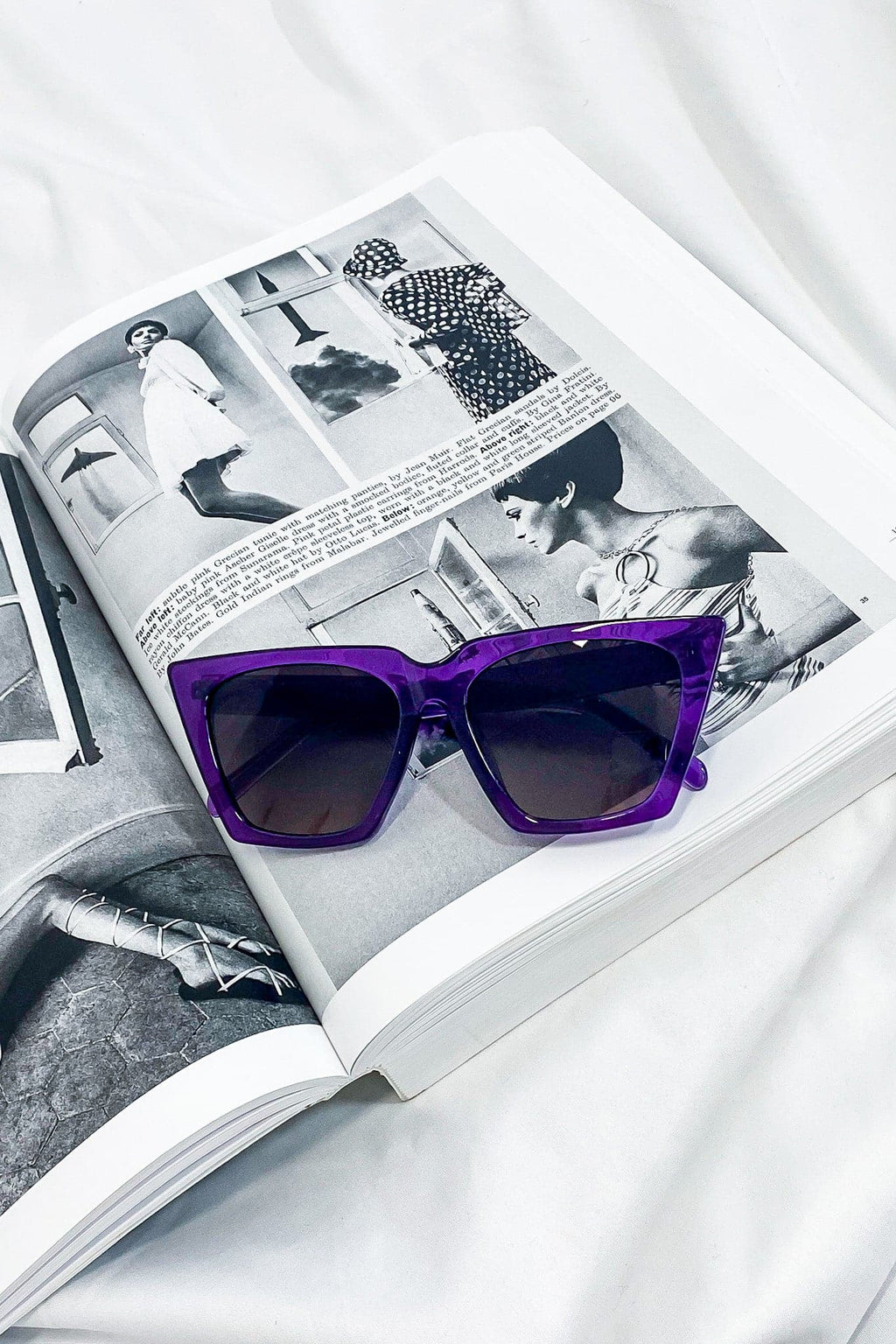 Purple Getaway Trip Cat Eye Sunglasses - FINAL SALE - Madison and Mallory