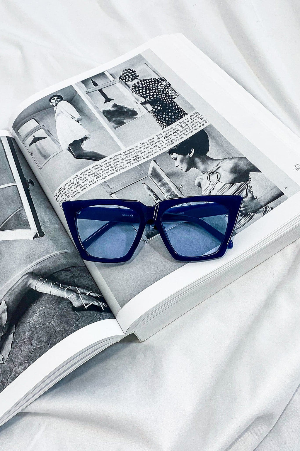 Blue Getaway Trip Cat Eye Sunglasses - FINAL SALE - Madison and Mallory