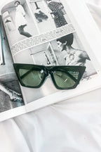 Green Getaway Trip Cat Eye Sunglasses - FINAL SALE - Madison and Mallory
