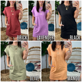  Gracey Short Sleeve T-Shirt Dress - FINAL SALE - Madison and Mallory