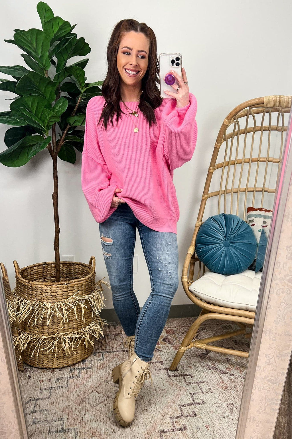 Gramm Boat Neck Ribbed Knit Sweater - BACK IN STOCK - Madison and Mallory