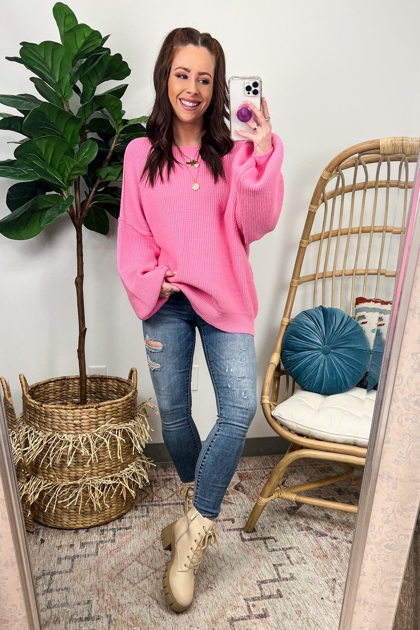 Gramm Boat Neck Ribbed Knit Sweater - BACK IN STOCK - Madison and Mallory