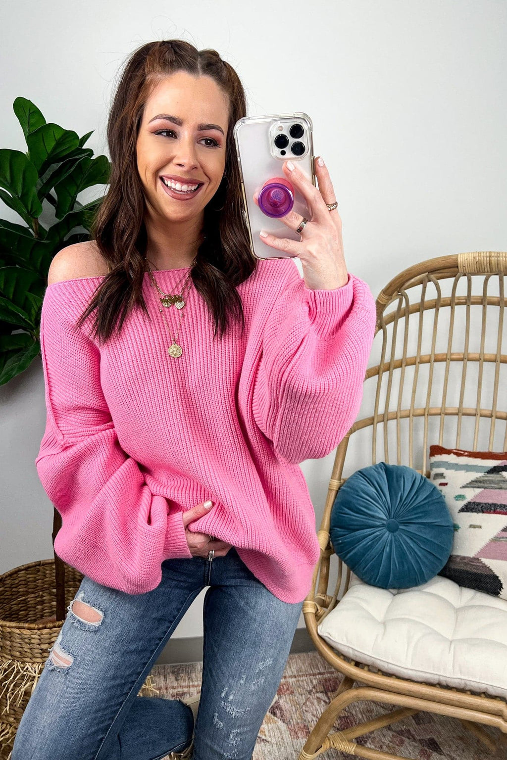 Gramm Boat Neck Ribbed Knit Sweater - BACK IN STOCK - Madison and Mallory