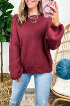 Gramm Boat Neck Ribbed Knit Sweater - BACK IN STOCK - Madison and Mallory