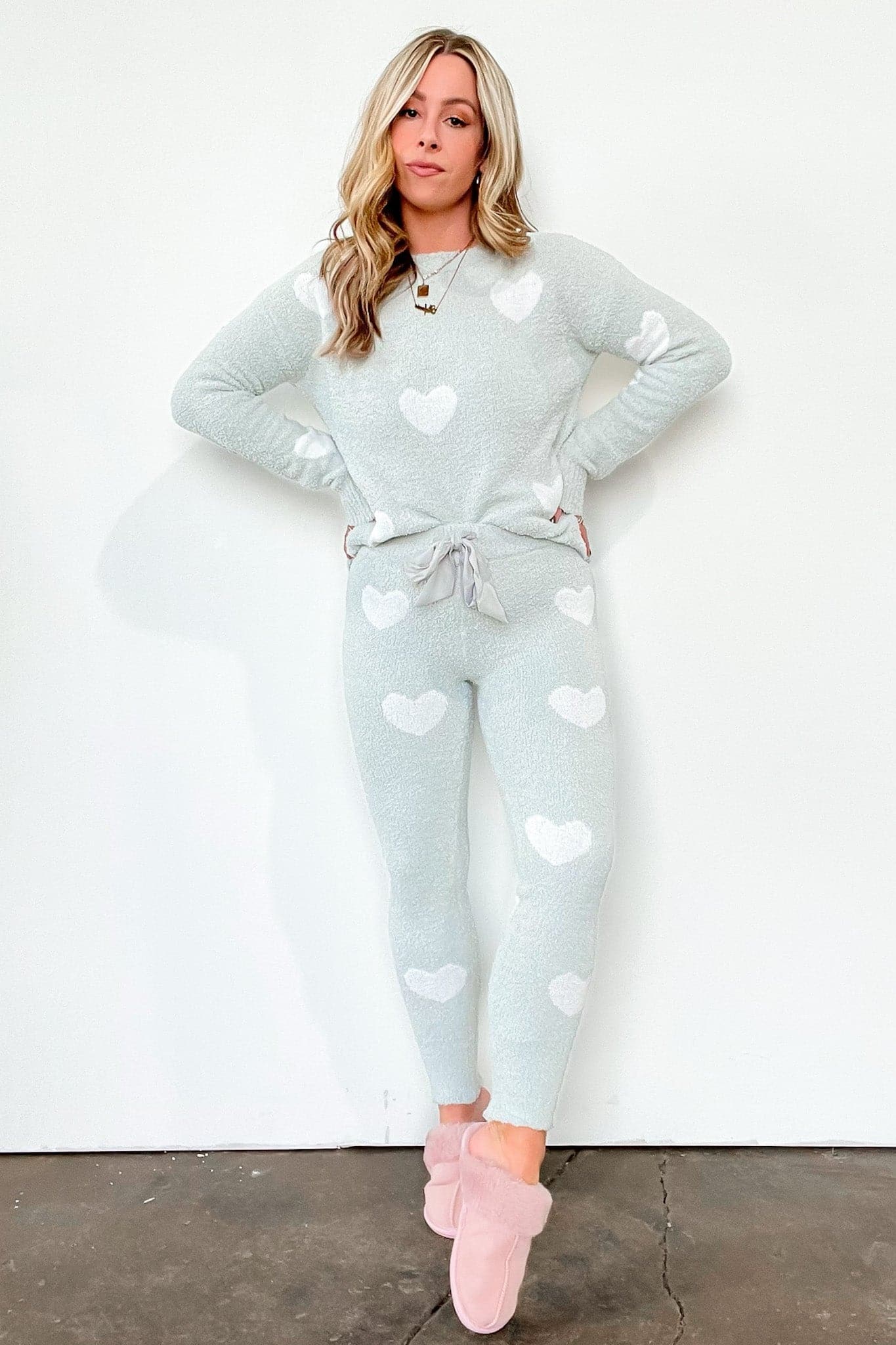  Have a Heart to Heart Print Sweater Knit Leggings - FINAL SALE - Madison and Mallory